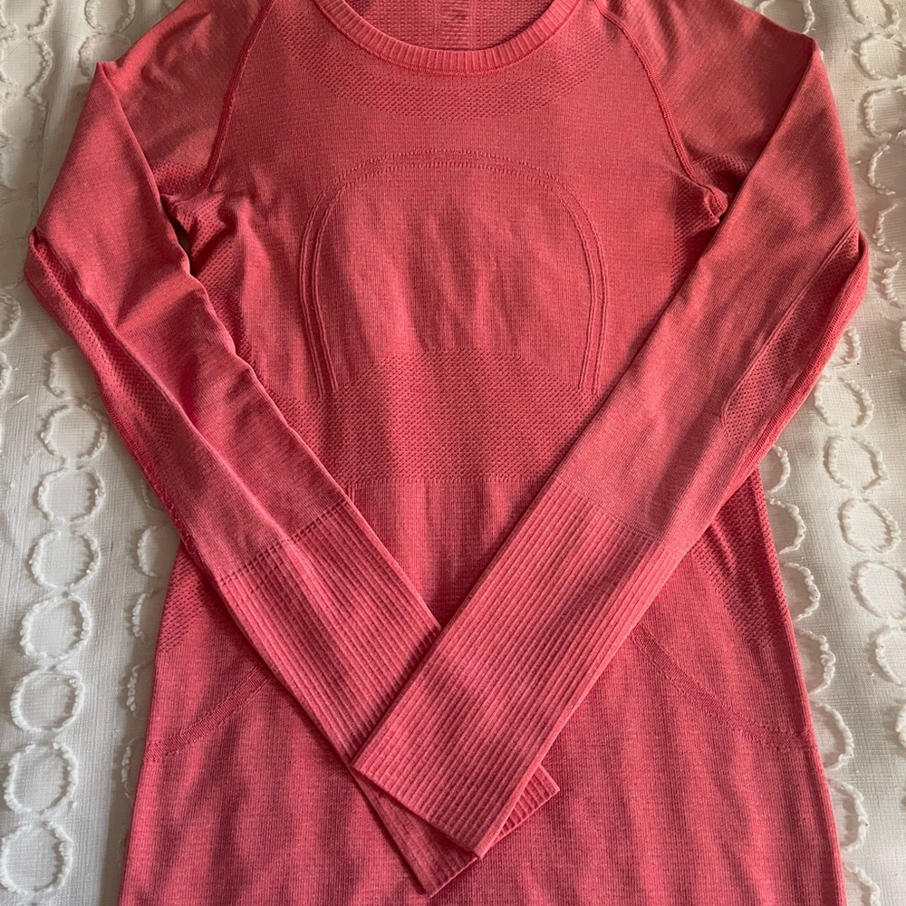 Pink Long Sleeve Knit Top